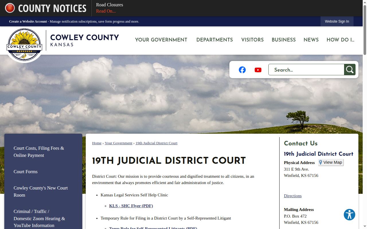 Cowley County court records for verifying a 72-hour release